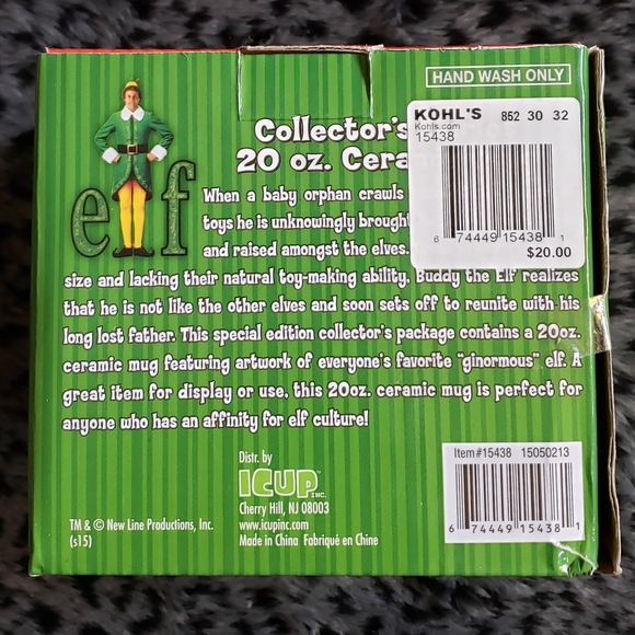 Elf Hat & Mug, (Will Ferrell movie Elf) - Picture 3 of 6